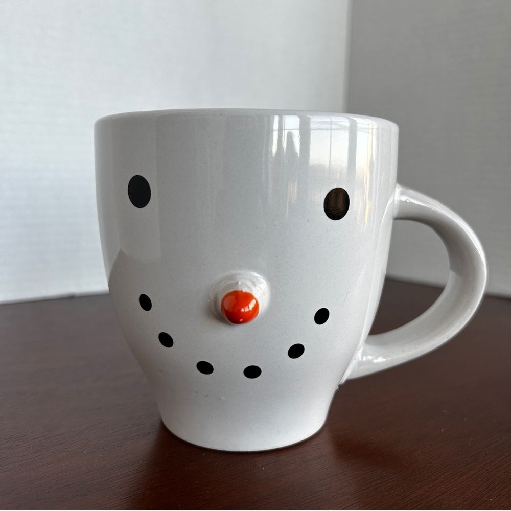 Royal Norfolk Snowman Coffee Cup Mug with Orange 3D Nose